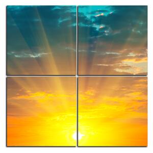 Obraz na plátne - Západ slnka - štvorec 3200E (100x100 cm)