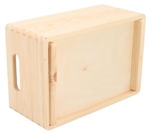 ČistéDrevo Drevený box 30 x 20 x 14 cm