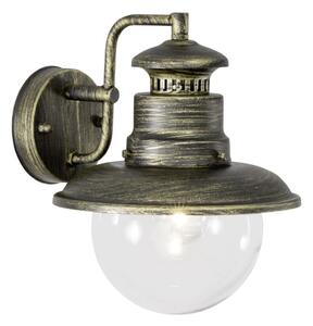 Brilliant - Vonkajšia nástenná lampa ARTU 1xE27/60W/230V IP44 patina/zlatá