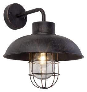 Brilliant - Vonkajšia nástenná lampa PORTLAND 1xE27/60W/230V čierna/patina
