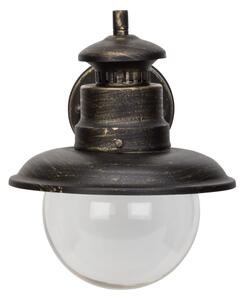 Brilliant - Vonkajšia nástenná lampa ARTU 1xE27/60W/230V IP44 patina/zlatá