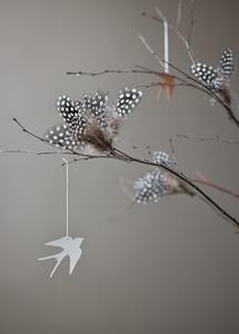 Veľkonočné dekorácie Deco Bird White - set 4 ks