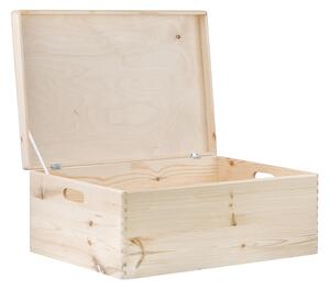 ČistéDrevo Drevený box s vekom 60 x 40 x 23 cm