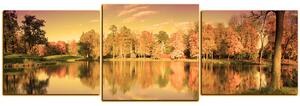Obraz na plátne - Jesenný park - panoráma 5175FD (150x50 cm)