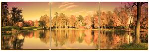 Obraz na plátne - Jesenný park - panoráma 5175FB (90x30 cm)