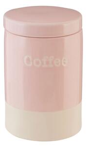 Ružová kameninová dóza na kávu Premier Housewares, 616 ml