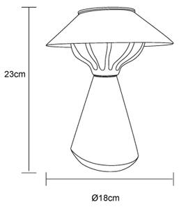 Globo 36639S - LED Solárna lampa 10xLED/0,06W/1,2V IP44 hnedá