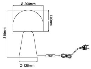 Brilliant - Stolná lampa NALAM 1xE14/40W/230V čierna/jaseň