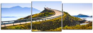 Obraz na plátne - Atlantická cesta - panoráma 5184D (90x30 cm)