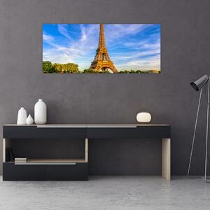 Obraz - Eiffelova veža (120x50 cm)