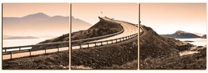 Obraz na plátne - Atlantická cesta - panoráma 5184FB (150x50 cm)