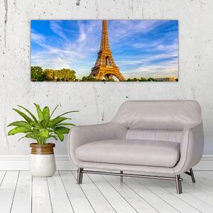 Obraz - Eiffelova veža (120x50 cm)