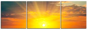 Obraz na plátne - Západ slnka - panoráma 5200C (90x30 cm)