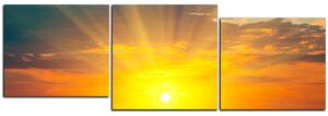 Obraz na plátne - Západ slnka - panoráma 5200E (90x30 cm)
