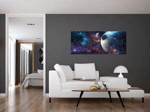 Obraz vesmíru (120x50 cm)