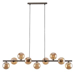 Luster na lanku ESTERA 9xG9/6W/230V hnedá/dymová béžová