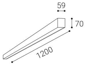LED2 - LED Stmievateľné stropné svietidlo NOLI LED/40W/230V 3000K/3500K/4000K biela