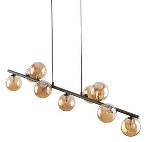 Luster na lanku ESTERA 9xG9/6W/230V hnedá/dymová béžová