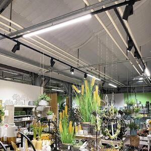 LED koľajnicové svietidlo LINEAR PRO čierne 930 60 cm 3-okruhové DALI, Čierna, Pracovňa / Kancelária, Hliník, Koľajnicový systém
