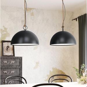 Eglo 78444 - Luster na lanku HODSOLL 2xE27/40W/230V čierna/hnedá