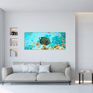 Obraz podmorského sveta (120x50 cm)