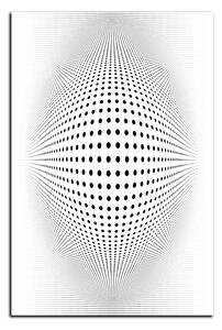 Obraz na plátne - Abstraktná geometrická sfera - obdĺžnik 7218A (90x60 cm )