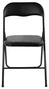 Skladacia stolička BASICO čierna 4 kusy