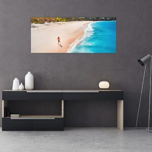 Obraz - Plážový beh (120x50 cm)