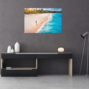 Obraz - Plážový beh (90x60 cm)