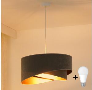 Brilagi - LED Luster na lanku LYRA 1xE27/15W/230V šedá/zlatá