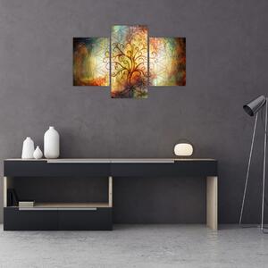 Abstraktný obraz stromu (90x60 cm)