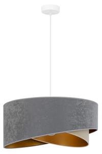 Brilagi - LED Luster na lanku LYRA 1xE27/15W/230V šedá/béžová/zlatá
