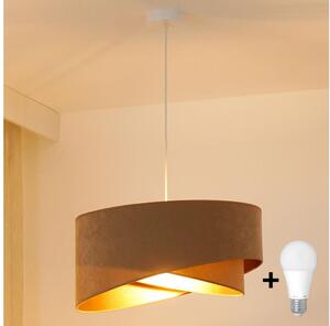 Brilagi - LED Luster na lanku LYRA 1xE27/15W/230V hnedá/zlatá