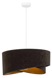 Brilagi - LED Luster na lanku LYRA 1xE27/15W/230V tmavohnedá/zlatá