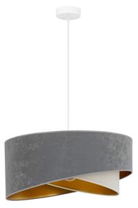 Brilagi - LED Luster na lanku LYRA 1xE27/15W/230V šedá/krémová/zlatá