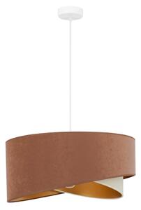 Brilagi - LED Luster na lanku LYRA 1xE27/15W/230V hnedá/krémová/zlatá