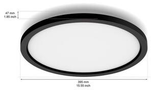 8720169329072 Philips HUE White Ambiance Aurelle stropný panel LED D395mm 21W/2450lm 2200-6500K čierna