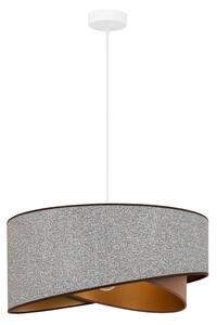 Brilagi - LED Luster na lanku LYRA 1xE27/15W/230V šedá/krémová/zlatá