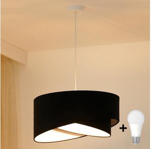Brilagi - LED Luster na lanku LYRA 1xE27/15W/230V čierna/biela