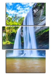 Obraz na plátne - Huai Luang vodopád - obdĺžnik 7228C (120x80 cm)