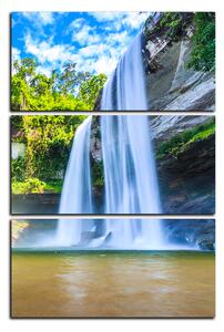 Obraz na plátne - Huai Luang vodopád - obdĺžnik 7228B (90x60 cm )