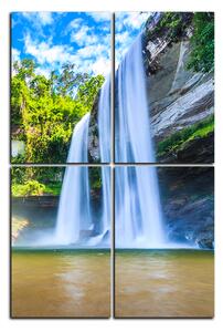 Obraz na plátne - Huai Luang vodopád - obdĺžnik 7228E (90x60 cm)