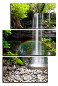 Obraz na plátne - Prírodný vodopád - obdĺžnik 7229D (120x80 cm)