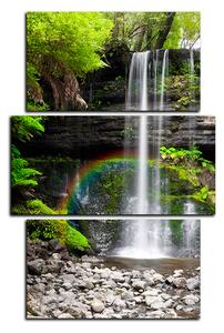 Obraz na plátne - Prírodný vodopád - obdĺžnik 7229C (120x80 cm)