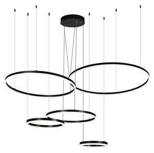 LED Stmievateľný luster na lanku LED/220W/230V 3000-6500K + diaľkové ovládanie