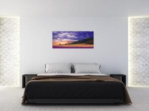 Obraz levanduľovej lúky (120x50 cm)