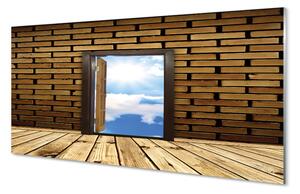 Nástenný panel  Dvere neba 3d 100x50 cm