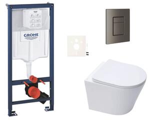 Závesný WC set do ľahkých stien / predstenová montáž SAT Infinitio SIKOGRSIN10SCAL0