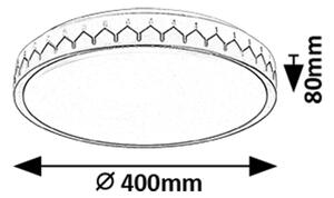 Rabalux 71303 - LED Stm. stropné svietidlo MALIN LED/24W/230V 3000-6500K + DO