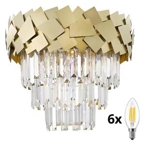 Brilagi - LED krištáľové stropné svietidlo MIRAGE 6xE14/40W/230V
